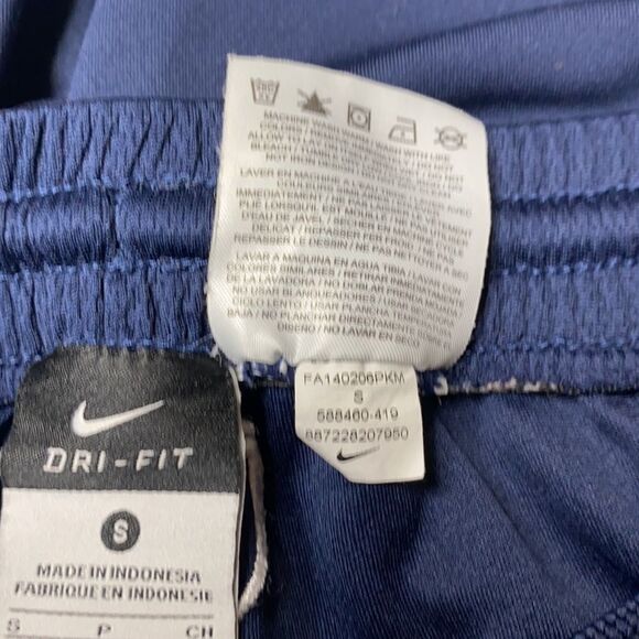 Nike Dri -Fit  Zip Ankle Soccer Track Jogger Pants Navy Small - Picture 9 of 9